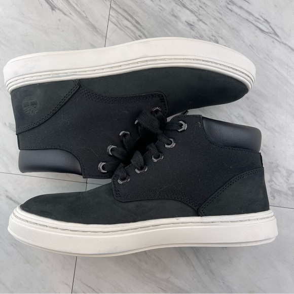 •Timberland Bria High Top Sneaker Black leather womens 6 shoes - Picture 3 of 14